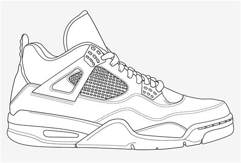 Printable Jordan Shoes Template